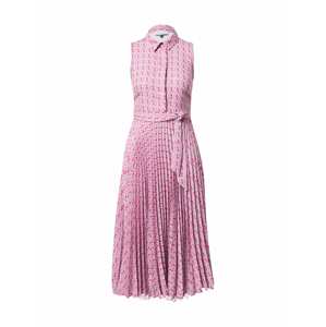 Closet London Košeľové šaty  ružová / biela