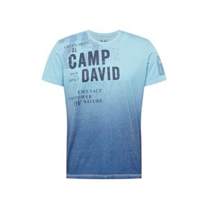 CAMP DAVID Tričko  námornícka modrá / modrosivá / svetlomodrá