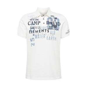 CAMP DAVID Tričko  námornícka modrá / dymovo modrá / biela