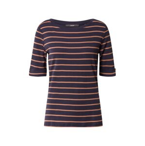 Esprit Collection Tričko  námornícka modrá / oranžová