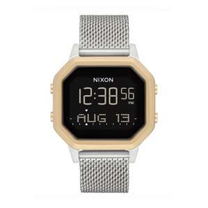 Nixon Digitálne hodinky 'Siren Milanese'  zlatá / strieborná