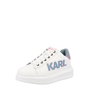 Karl Lagerfeld Nízke tenisky 'KAPRI'  modrosivá / ružová / rosé / biela
