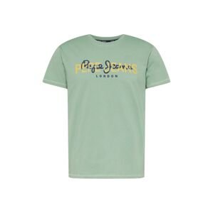 Pepe Jeans Tričko 'THIERRY'  zelená / žltá / námornícka modrá