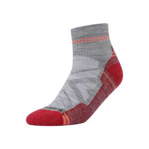 Smartwool Športové ponožky  sivá melírovaná / svetlosivá / červená / burgundská