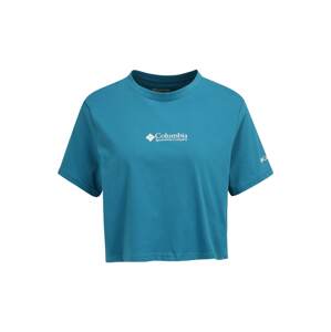 COLUMBIA Funkčné tričko  modrozelená / biela