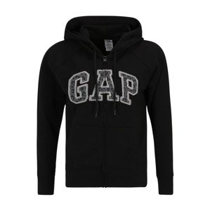 Gap Tall Tepláková bunda  sivá / svetlosivá / čierna