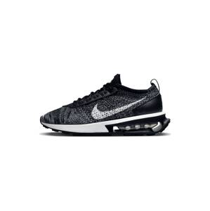 Nike Sportswear Nízke tenisky 'AIR MAX FLYKNIT RACER'  čierna / čierna melírovaná / biela