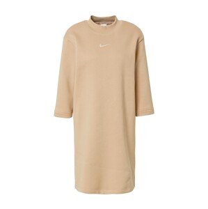 Nike Sportswear Šaty  farba ťavej srsti / biela