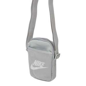 Nike Sportswear Taška cez rameno  sivá / biela