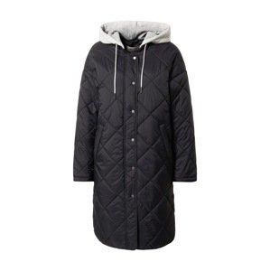 ESPRIT Prechodný kabát 'Dia'  sivá melírovaná / čierna