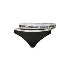 Calvin Klein Underwear Tangá  svetlohnedá / čierna / biela