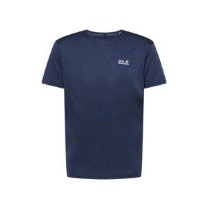 JACK WOLFSKIN Funkčné tričko 'PACK & GO'  námornícka modrá / biela