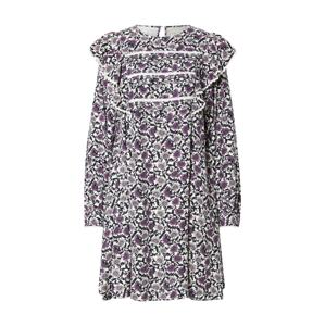 Atelier Rêve Košeľové šaty  fialová / púdrová / čierna / biela