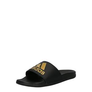 ADIDAS SPORTSWEAR Plážové / kúpacie topánky 'Adilette'  zlatá / čierna