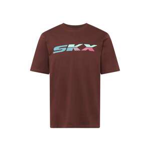 Skechers Performance Funkčné tričko  tyrkysová / modrozelená / čokoládová / ružová