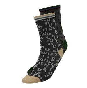 UNMADE Copenhagen Ponožky 'Carree'  béžová / sivá / tmavosivá