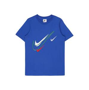 Nike Sportswear Tričko  kráľovská modrá / zelená / červená / biela