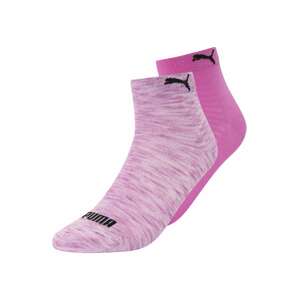 PUMA Ponožky  fuksia / s ružovými fľakmi / čierna