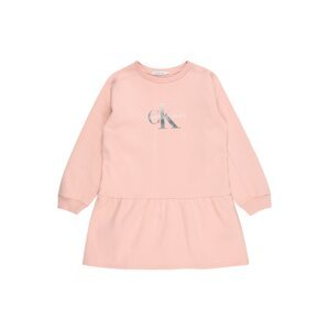 Calvin Klein Jeans Šaty  ružová / strieborná / biela