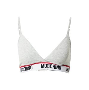 Moschino Underwear Podprsenka  sivá melírovaná / červená / biela