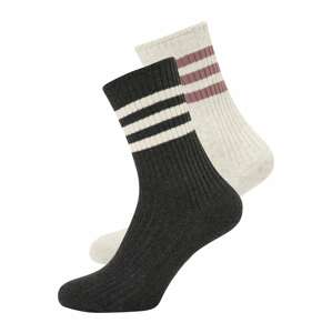 ADIDAS PERFORMANCE Športové ponožky  čierna / béžová melírovaná / farba lesného ovocia