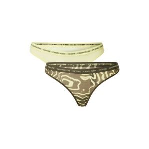 Calvin Klein Underwear Tangá  olivová / pastelovo zelená