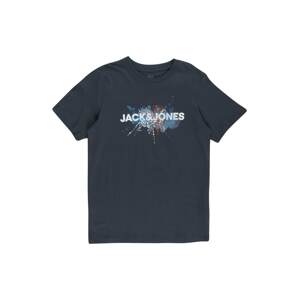 Jack & Jones Junior Tričko 'Tear'  námornícka modrá / tmavomodrá / homárová / biela