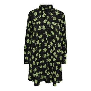 JDY Košeľové šaty 'SORO'  zelená / čierna
