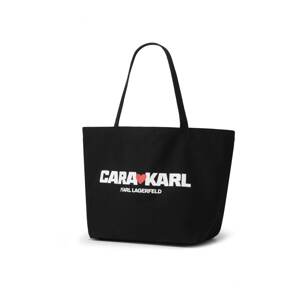 KARL LAGERFELD x CARA DELEVINGNE Shopper  červená / čierna / biela