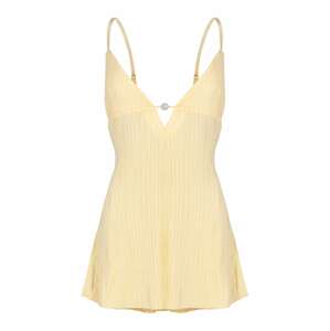 OW Collection Letné šaty 'DAISY'  pastelovo žltá