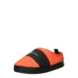 Calvin Klein Jeans Papuče  oranžová / čierna / biela