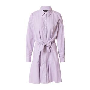 Lauren Ralph Lauren Košeľové šaty 'DOMINIK'  fialová / biela