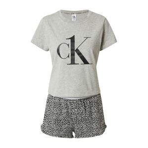 Calvin Klein Underwear Kraťasy  sivá melírovaná / čierna