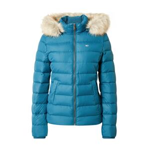Tommy Jeans Zimná bunda 'Essential'  béžová / námornícka modrá / petrolejová / červená