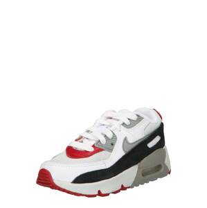 Nike Sportswear Tenisky 'AIR MAX 90 LTR (PS)'  svetlosivá / červená / čierna / biela