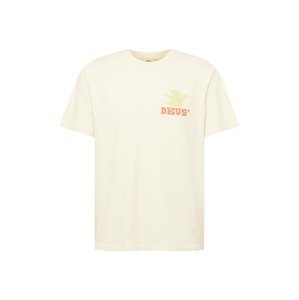 DEUS EX MACHINA Tričko 'Budgies'  svetlozelená / oranžová / biela