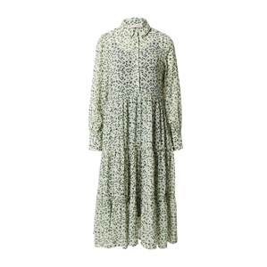 A-VIEW Košeľové šaty 'Dodo'  dymovo šedá / pastelovo zelená / čierna / biela