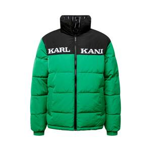 Karl Kani Zimná bunda  zelená / čierna / biela