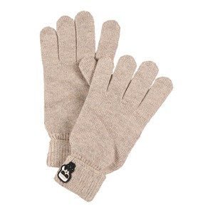 Karl Lagerfeld Prstové rukavice  béžová / čierna / biela
