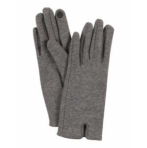 ONLY Prstové rukavice  sivá melírovaná