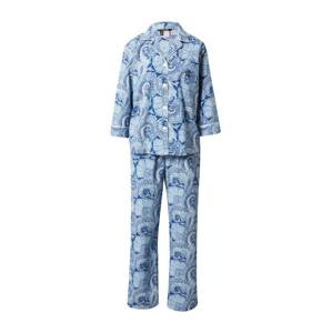 Lauren Ralph Lauren Pyžamo  modrá / námornícka modrá / biela