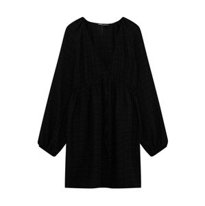 Pull&Bear Košeľové šaty  čierna