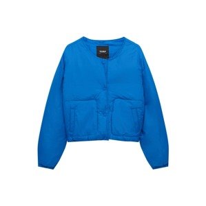 Pull&Bear Prechodná bunda  nebesky modrá