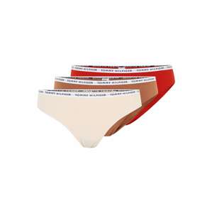 Tommy Hilfiger Underwear Tangá  béžová / svetlohnedá / červená / biela
