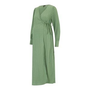 Vero Moda Maternity Šaty 'MENGA'  zelená / svetlozelená