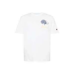 Champion Authentic Athletic Apparel Tričko  biela / námornícka modrá / svetlooranžová / červená