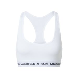 Karl Lagerfeld Podprsenka  tmavosivá / biela