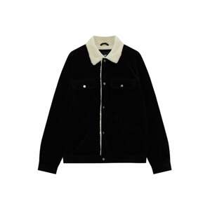 Pull&Bear Prechodná bunda  nebielená / čierna