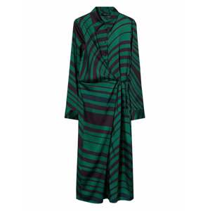 MANGO Košeľové šaty 'Verdi'  námornícka modrá / zelená / čierna