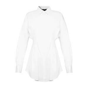 OW Collection Košeľové šaty 'ELLA'  biela
